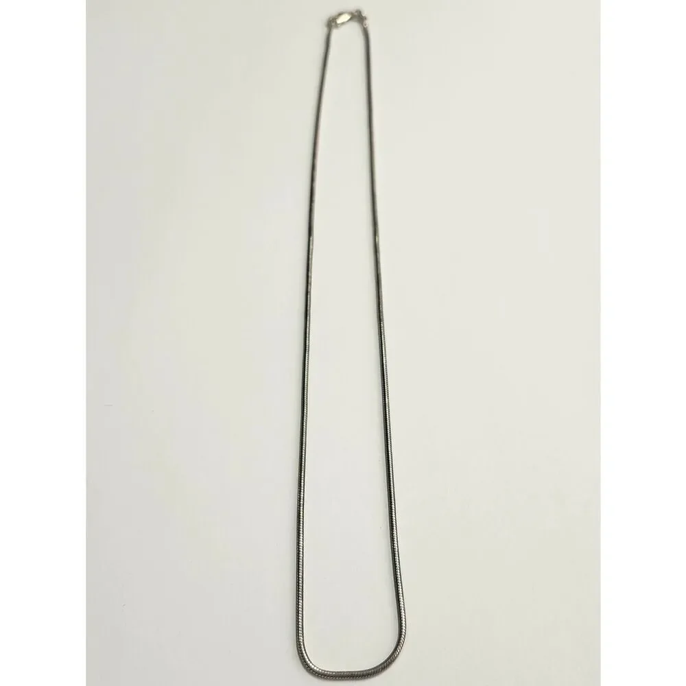 Sterling Silver Snake Chain Necklace  19